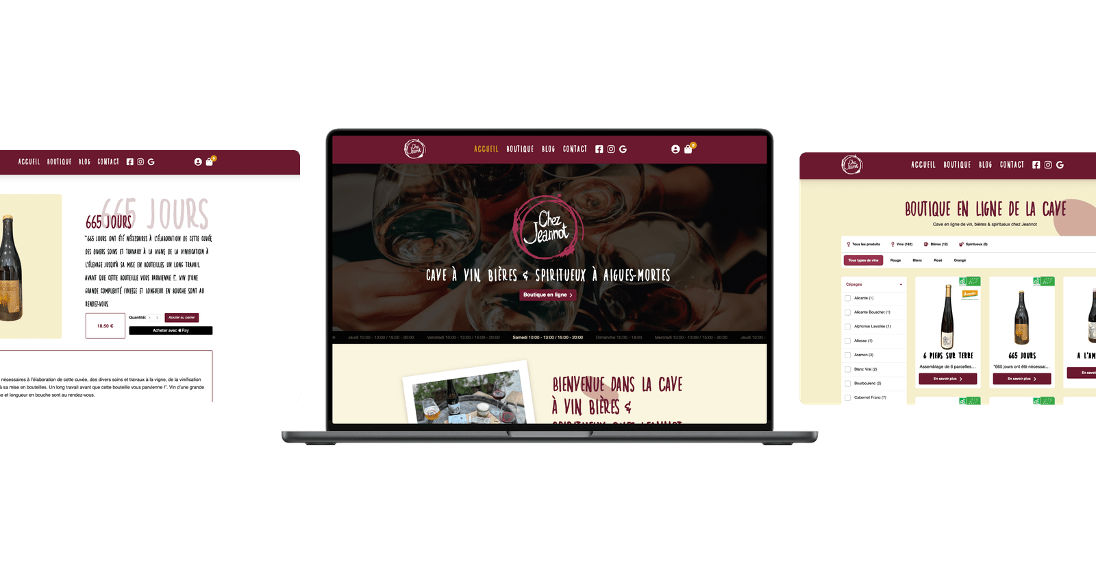 Featured image for “Site e-commerce de la cave à vin Chez Jeannot”