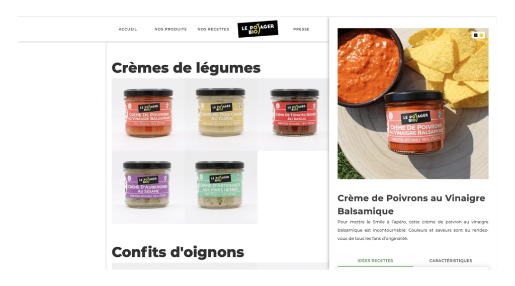 tapenade,le potager bio,site web,avignon,montpellier,marketing