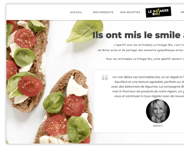 tapenade,le potager bio,site web,avignon,montpellier,marketing