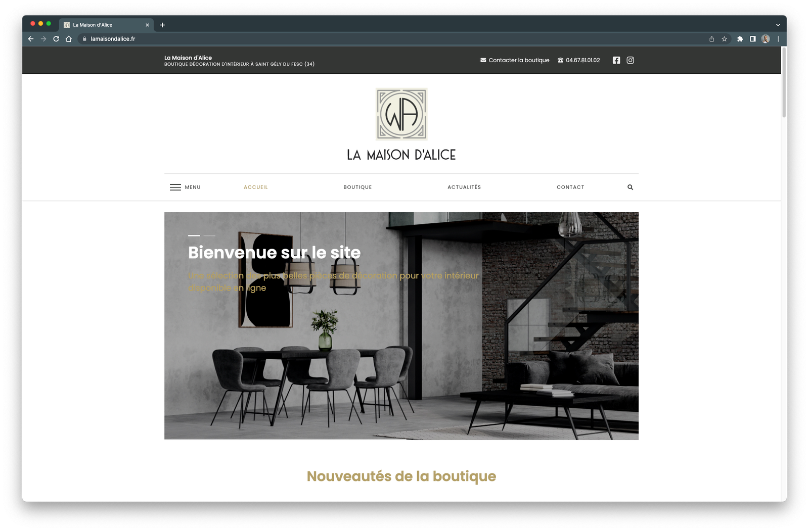 boutique,site vitrine