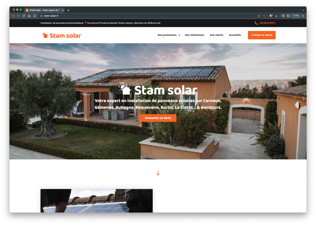 STAM Solar,site