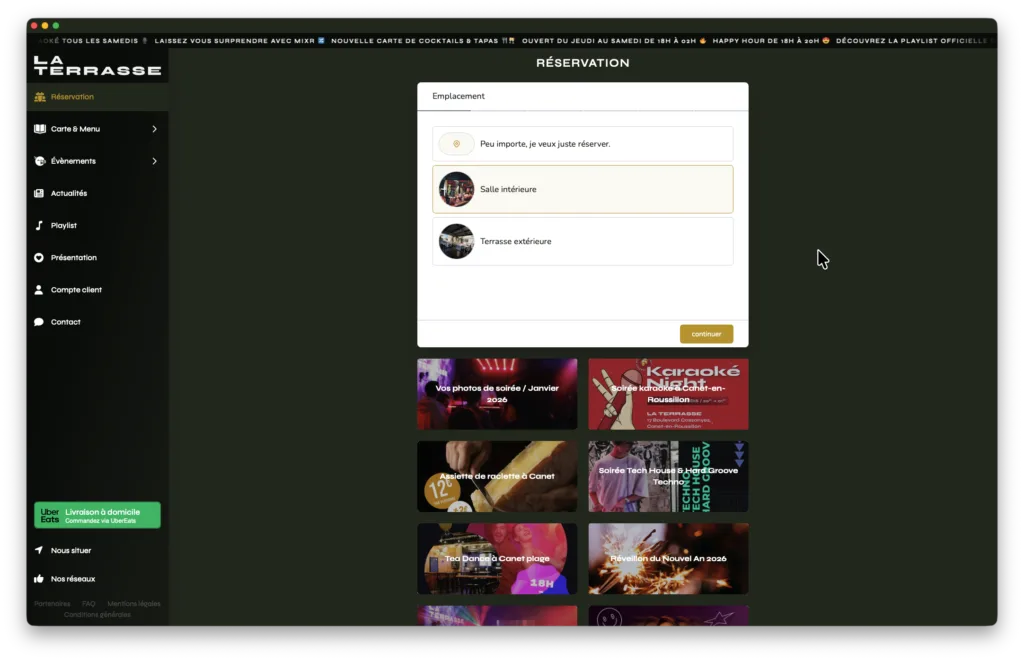 site internet bar restaurant 3