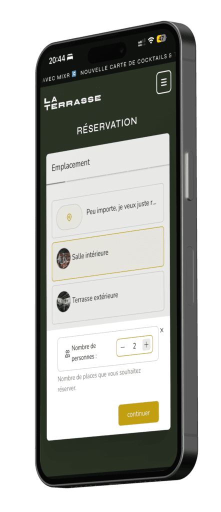 site responsive bar restaurant
